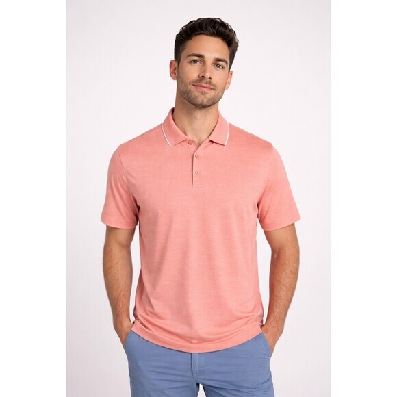 Walter Hagen Other - $75 WALTER HAGEN Mens Birdseye Performance 11 Polo Coral Heather Medium NWT A500